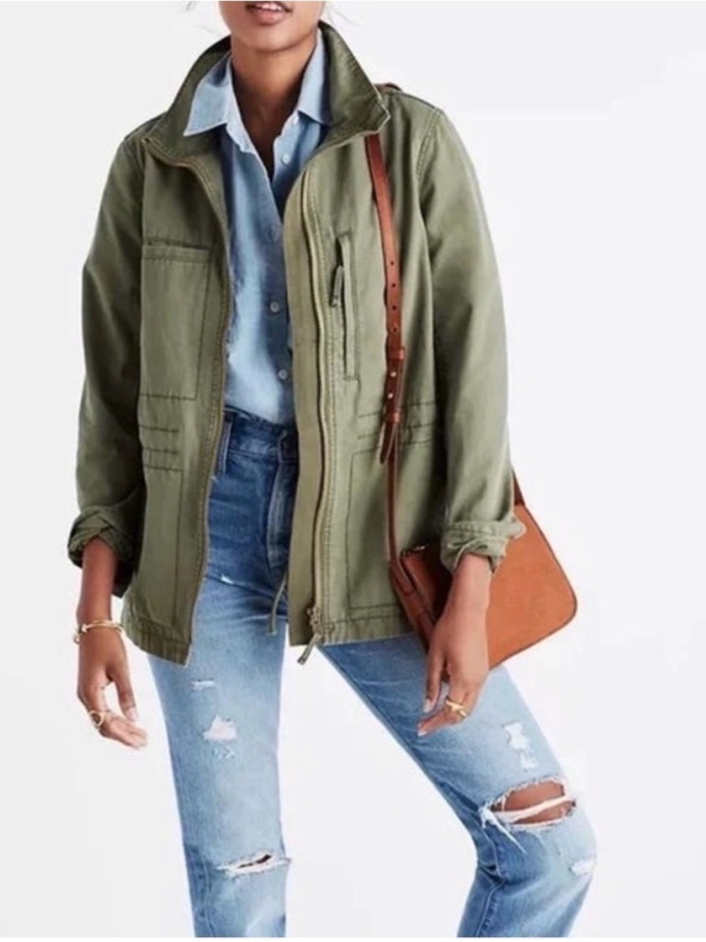 Madewell Olive Utility Jacket